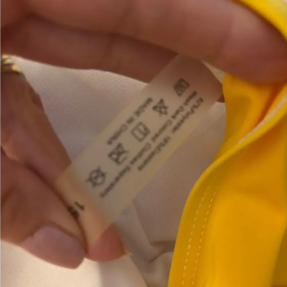 Girls Yellow Bikini Swim Set Sz L 10/12